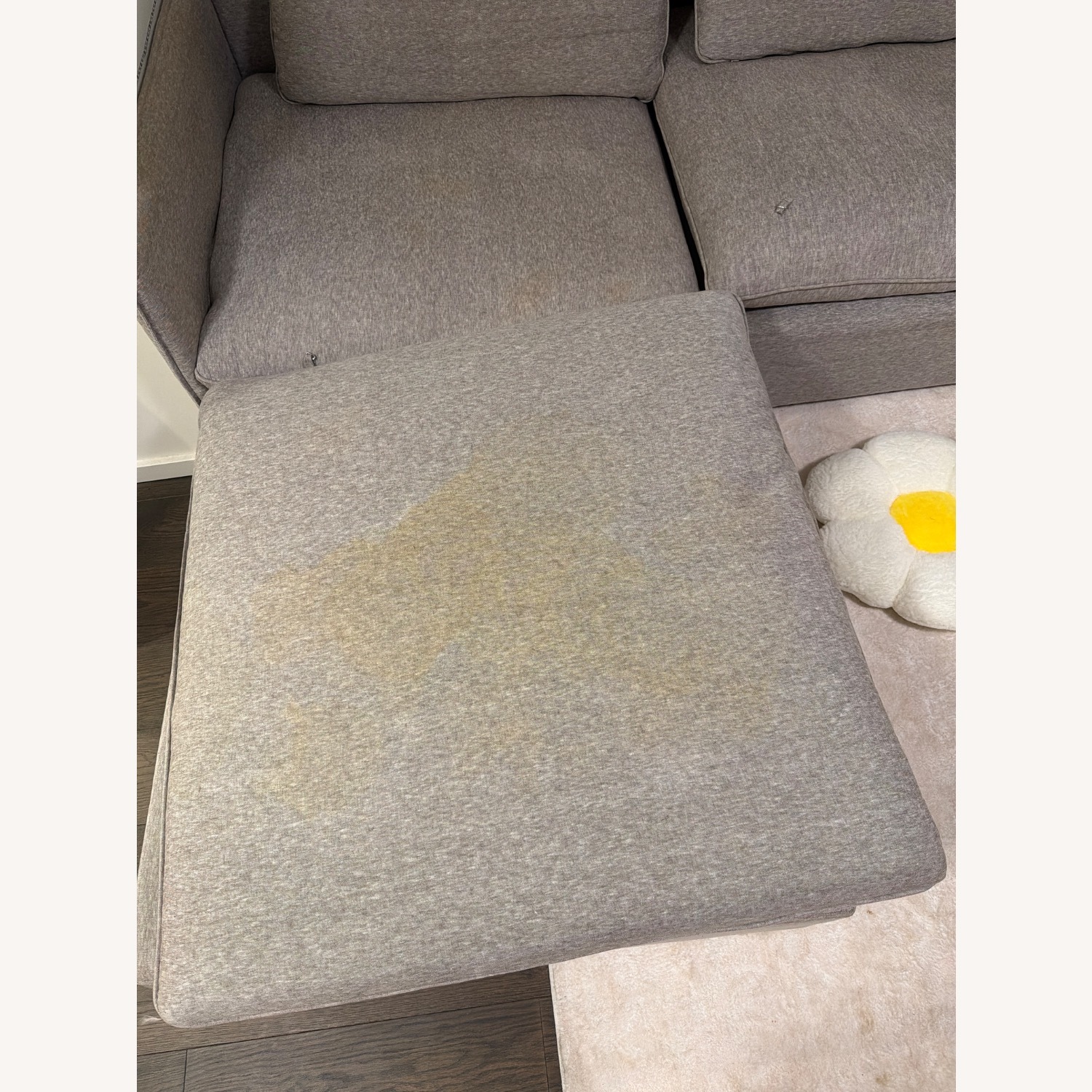 CB2 Lumin Light Gray Fabric 3+ Piece Sectional - image-4