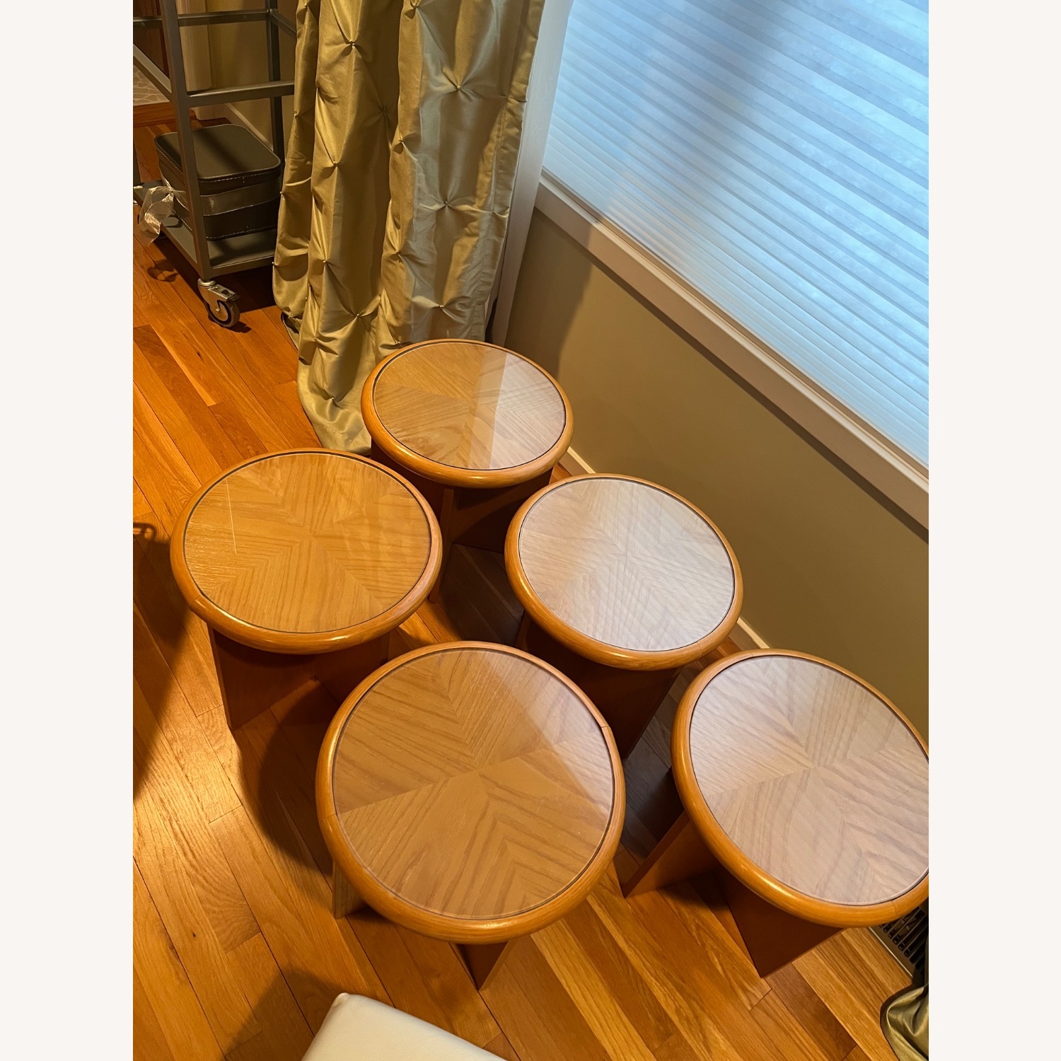 Charles Gwathmey Natural Wood Side Tables - image-1