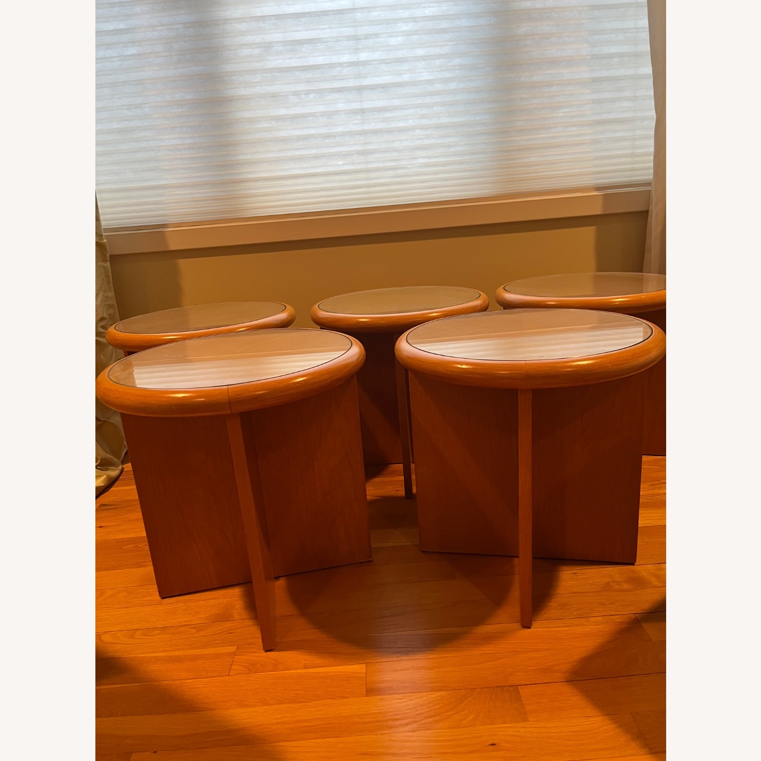 Charles Gwathmey Natural Wood Side Tables - image-2