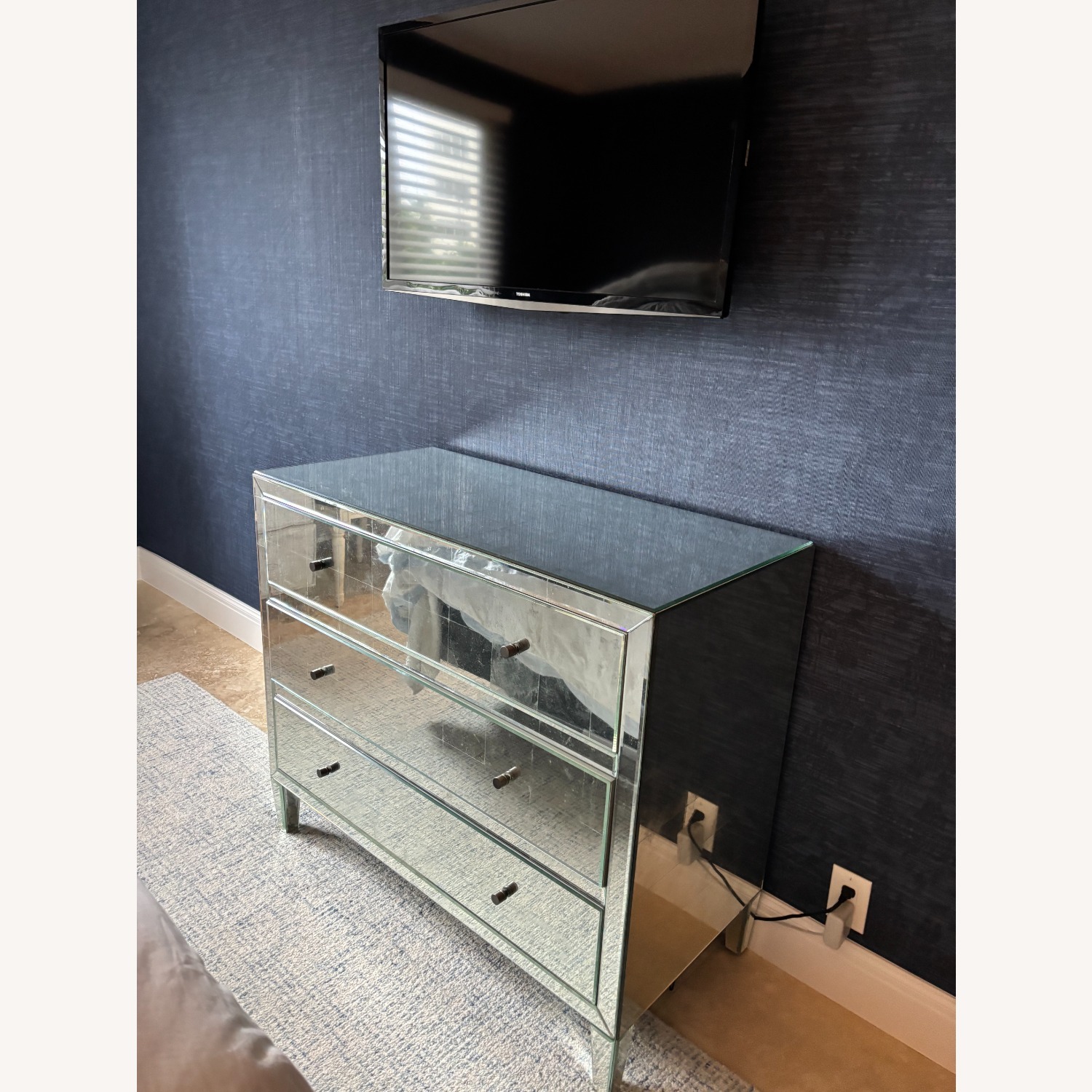 Restoration Hardware Teen Beaumont Mirrored Dresser - image-4