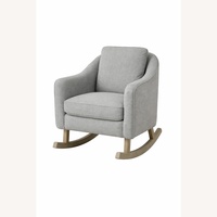 Pottery Barn Kids Muir Light Gray Wood Nursing Chair