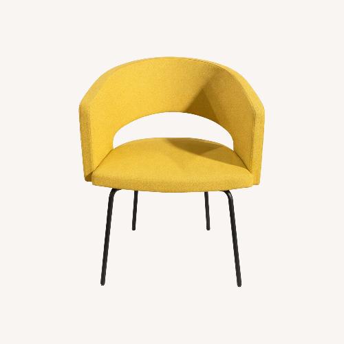 Used Source International Botte Yellow Fabric Armchair for sale on AptDeco