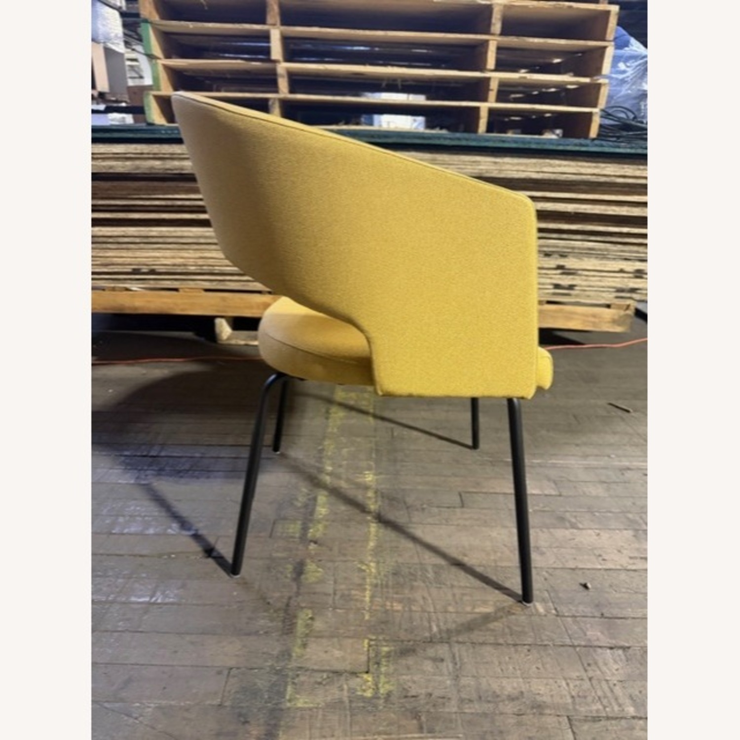 Source International Botte Yellow Fabric Armchair - image-2