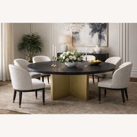Arhaus Sculptural Pedestal Dining Table - 72"