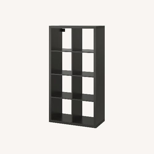 Used IKEA KALLAX Black Bookcase for sale on AptDeco