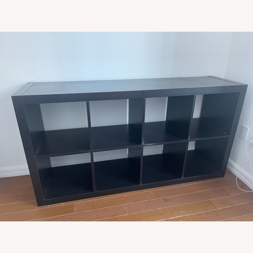 Used IKEA KALLAX Black Bookcase for sale on AptDeco