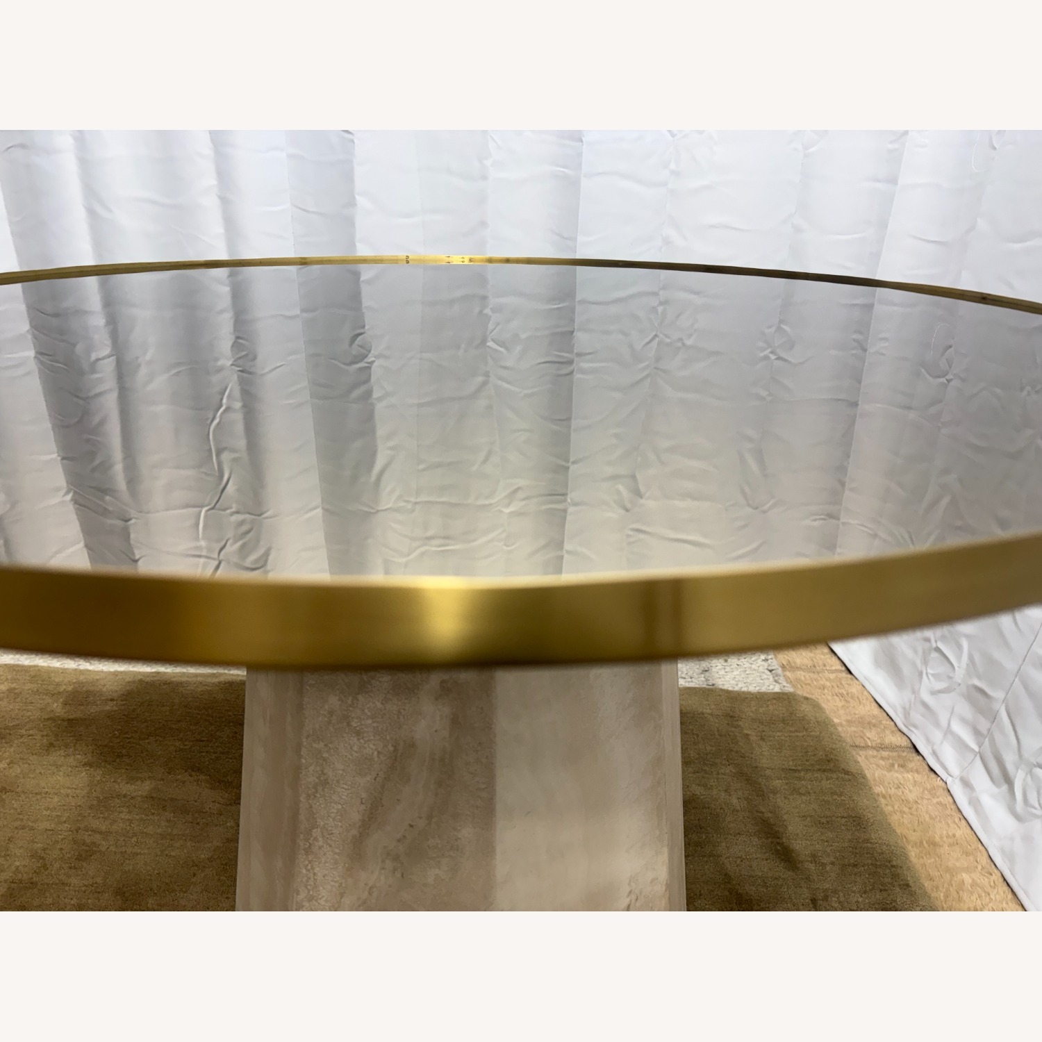 Arhaus Sculptural Stone Pedestal Table — 38" - image-10