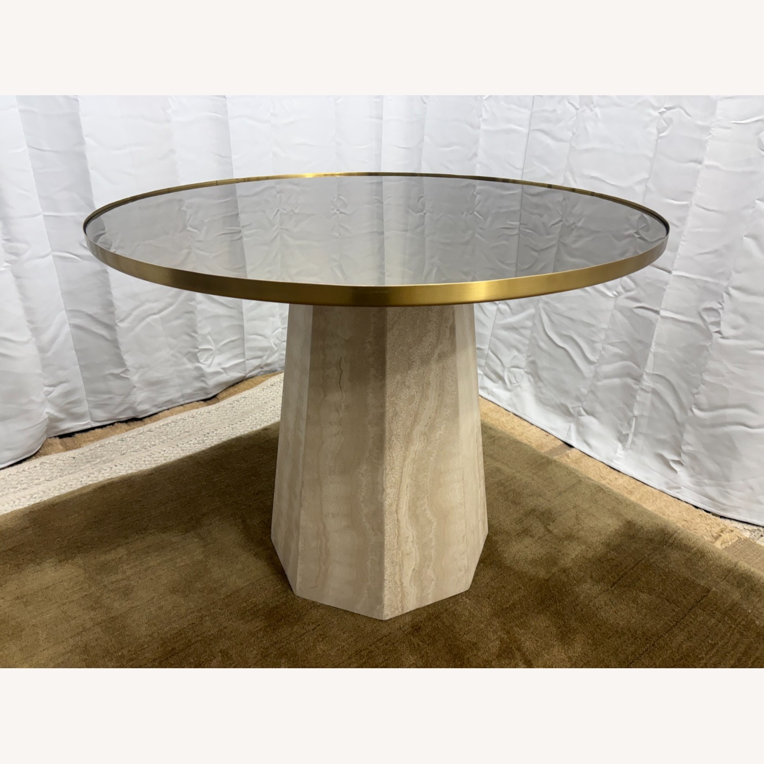 Arhaus Sculptural Stone Pedestal Table — 38" - image-20