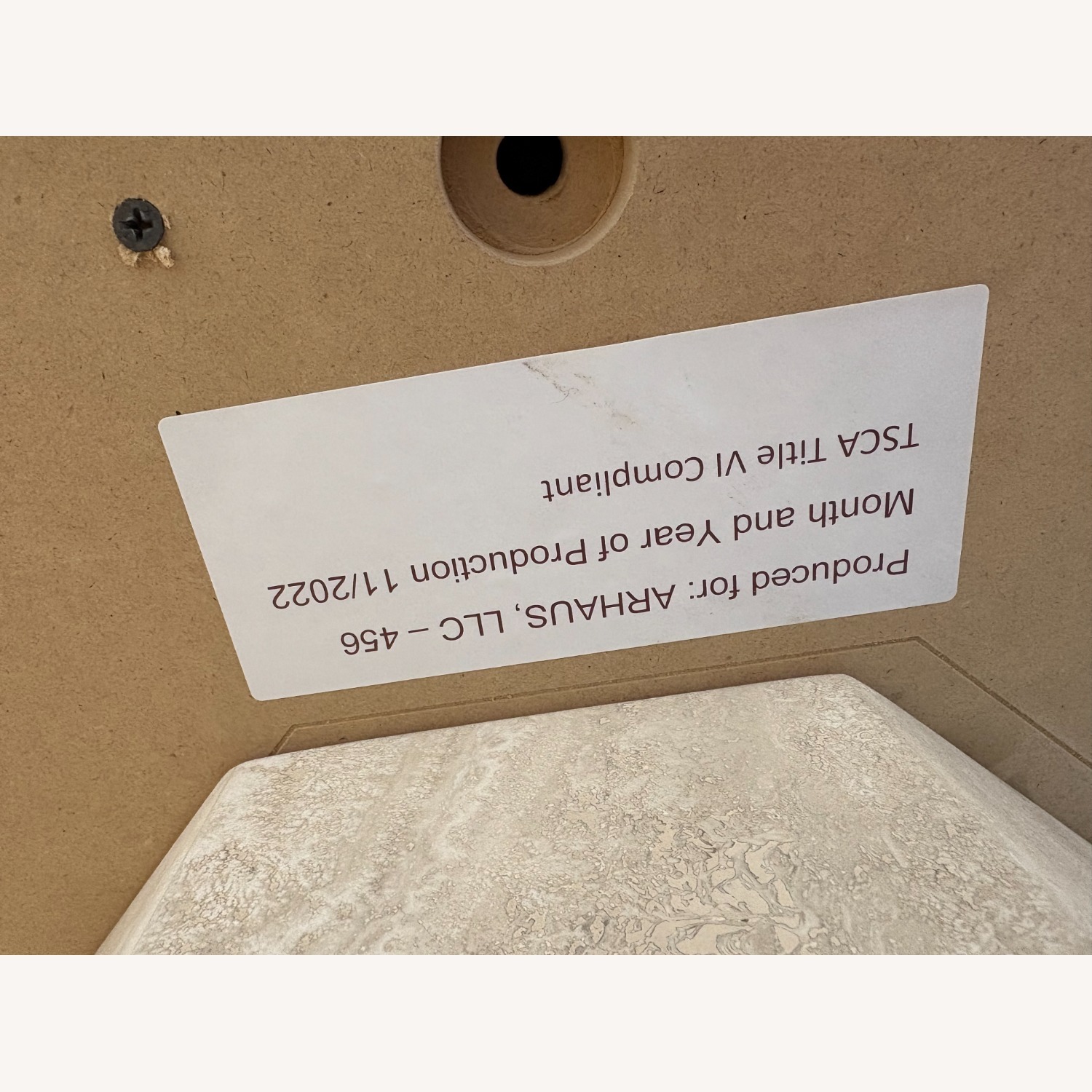 Arhaus Sculptural Stone Pedestal Table — 38" - image-12