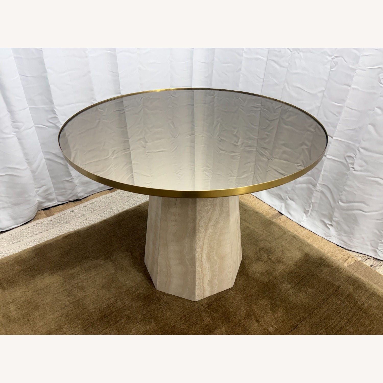 Arhaus Sculptural Stone Pedestal Table — 38" - image-19