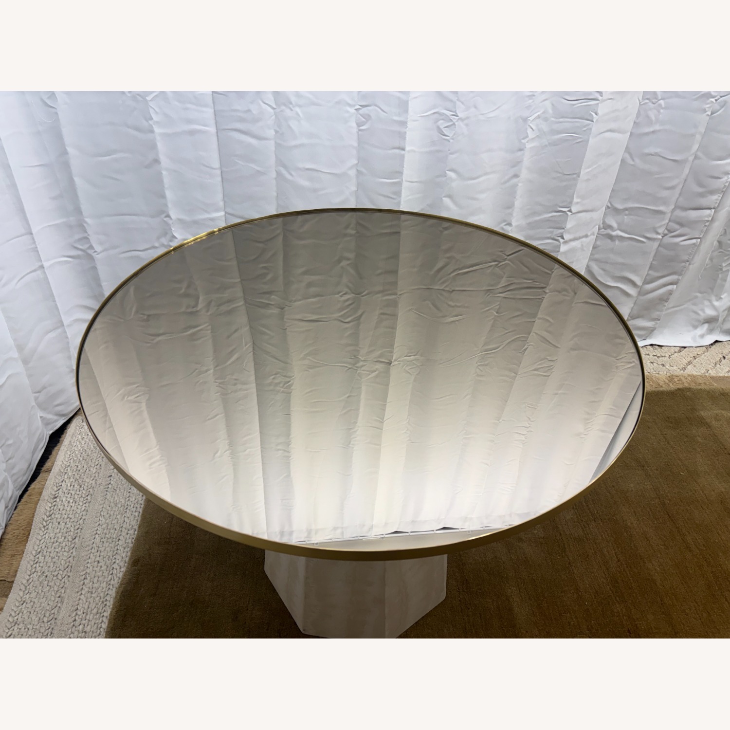 Arhaus Sculptural Stone Pedestal Table — 38" - image-17