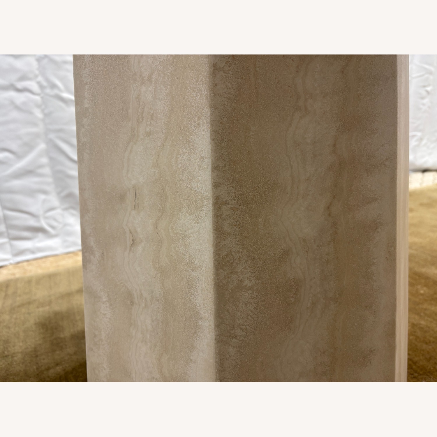 Arhaus Sculptural Stone Pedestal Table — 38" - image-8