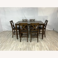 Three Posts Brown Lashbrook 6 Dining Set