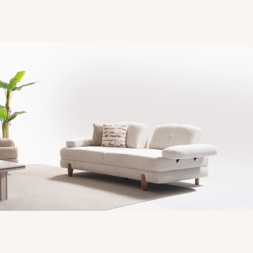 Used White Wood 3+ Seater Sofa for sale on AptDeco