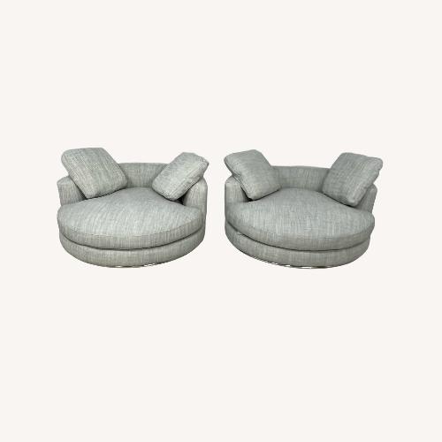 Used Castlery Hamilton Round Swivel Armchair Set for sale on AptDeco