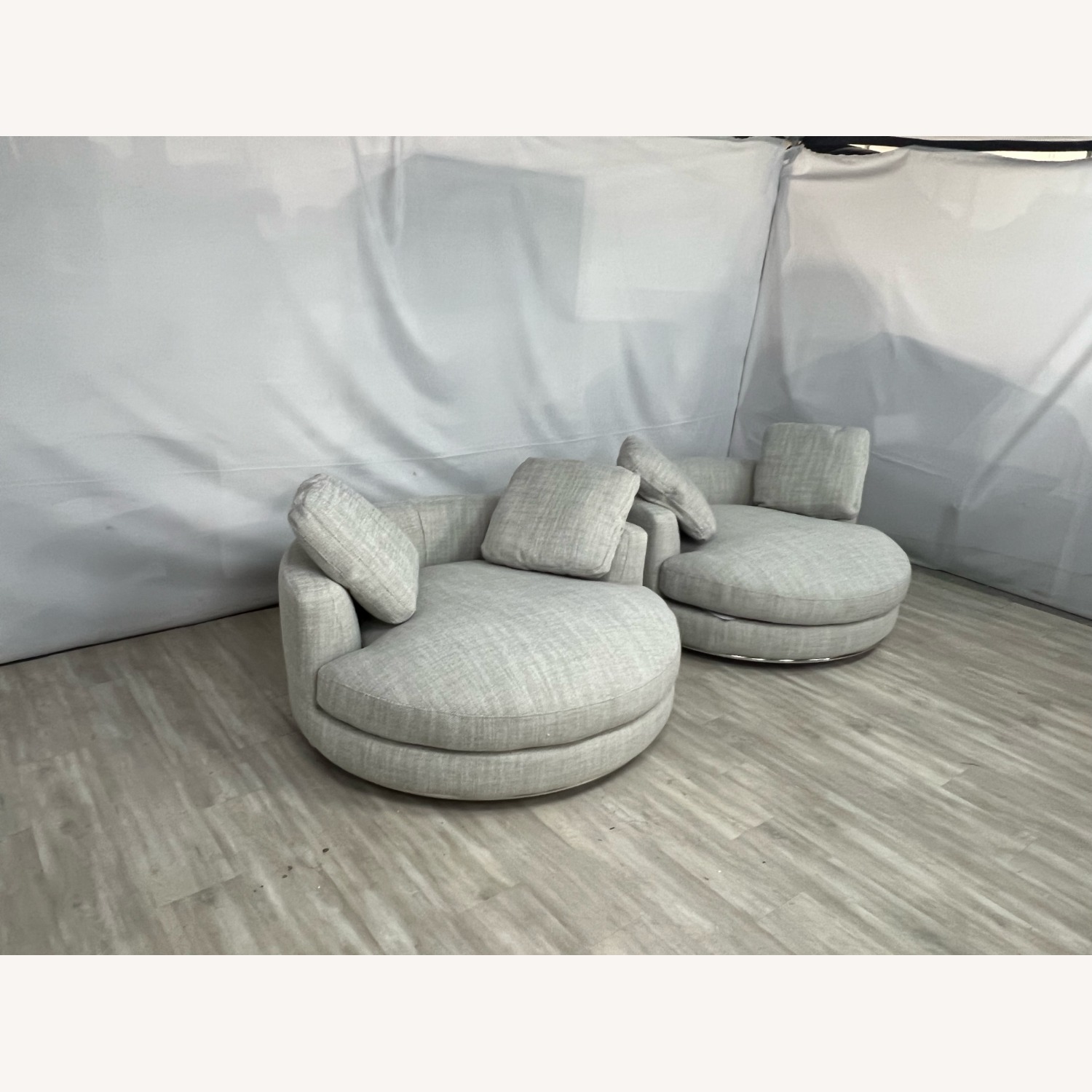 Castlery Hamilton Round Swivel Armchair Set - image-2