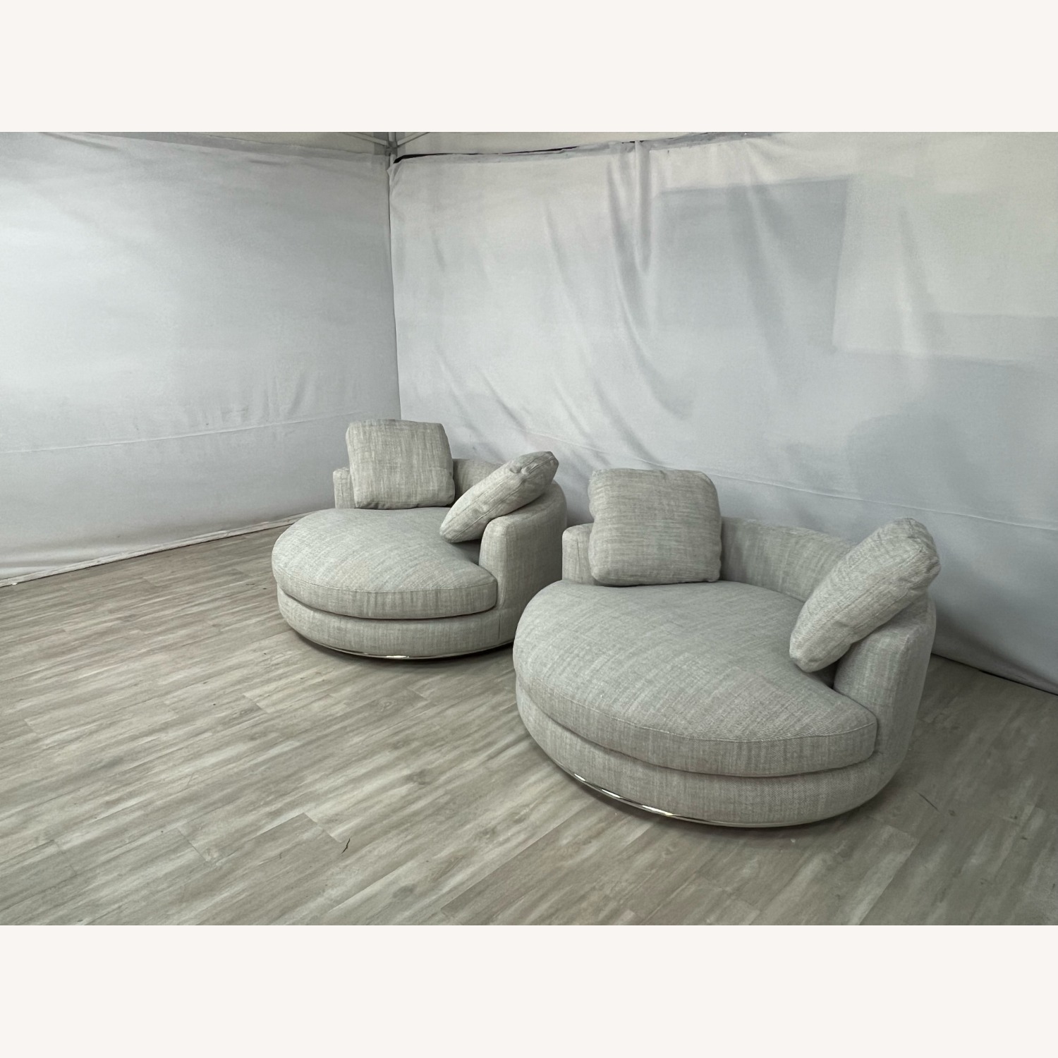 Castlery Hamilton Round Swivel Armchair Set - image-3