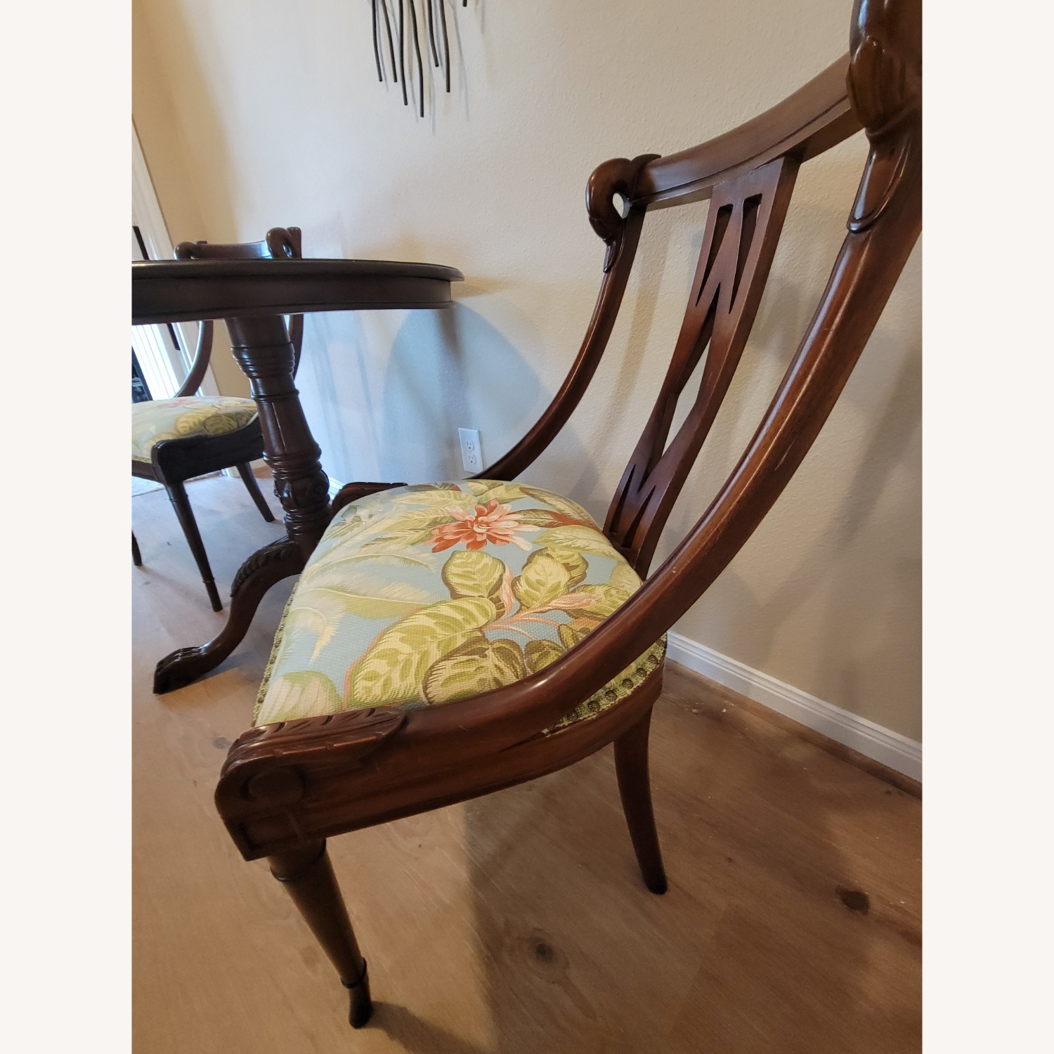 Vintage/Antique Finds Dark Brown Wood Dining Set - image-4