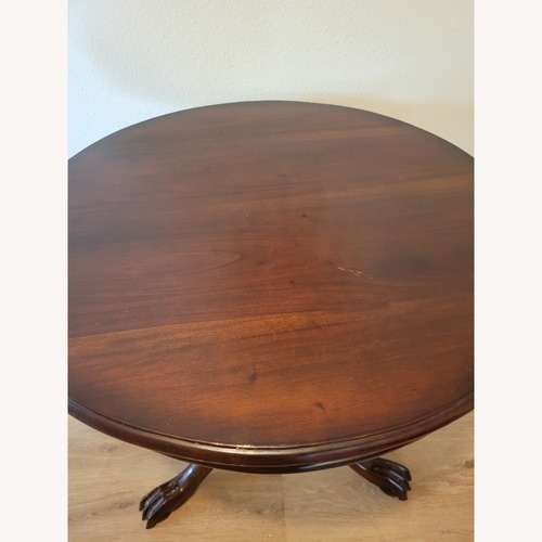 Used Vintage/Antique Finds Dark Brown Wood Dining Set for sale on AptDeco