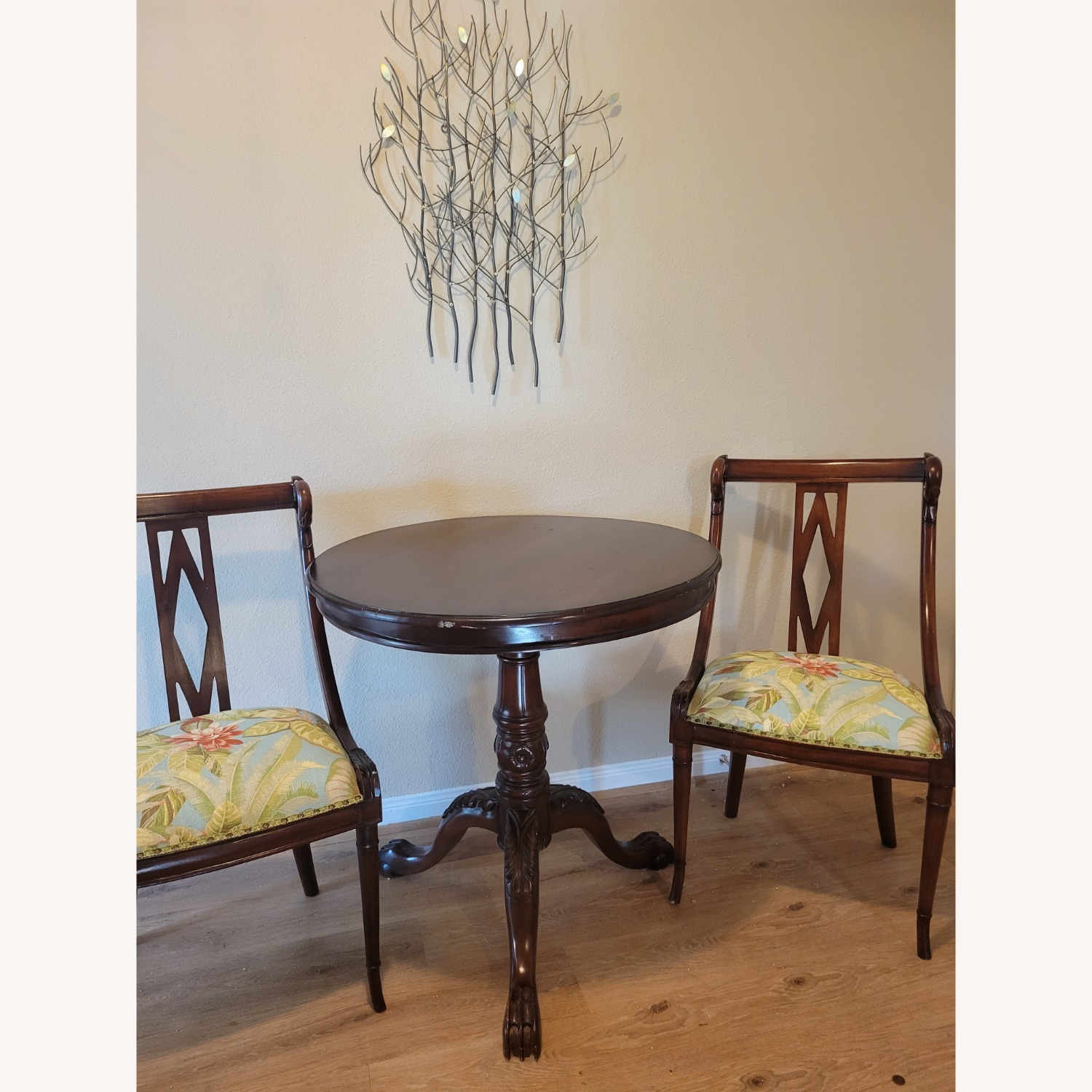 Vintage/Antique Finds Dark Brown Wood Dining Set - image-2