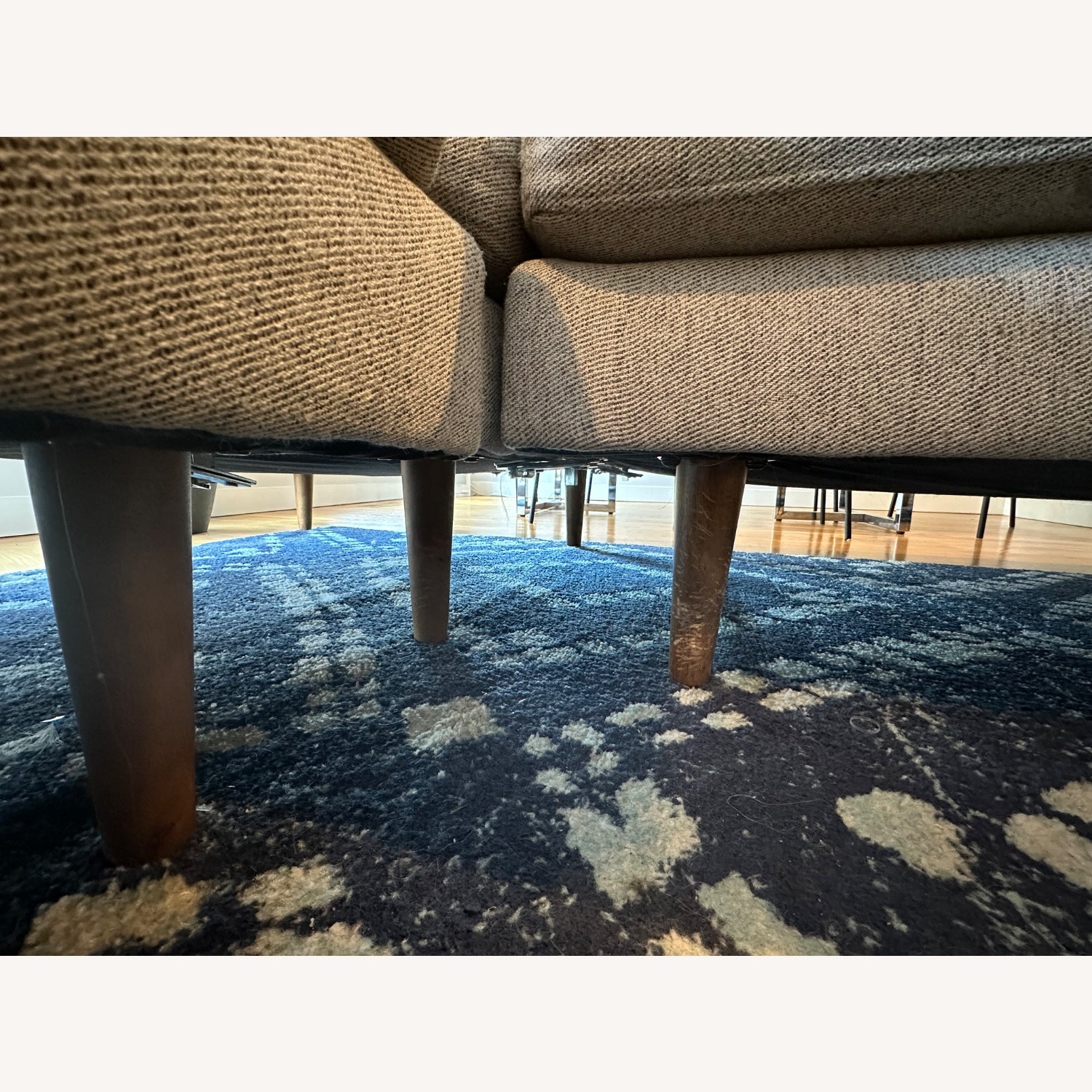 West Elm Light Gray Fabric 3+ Piece Sectional - image-6