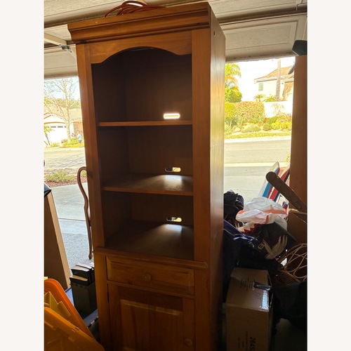 Used Sears Natural Wood Wall Unit for sale on AptDeco