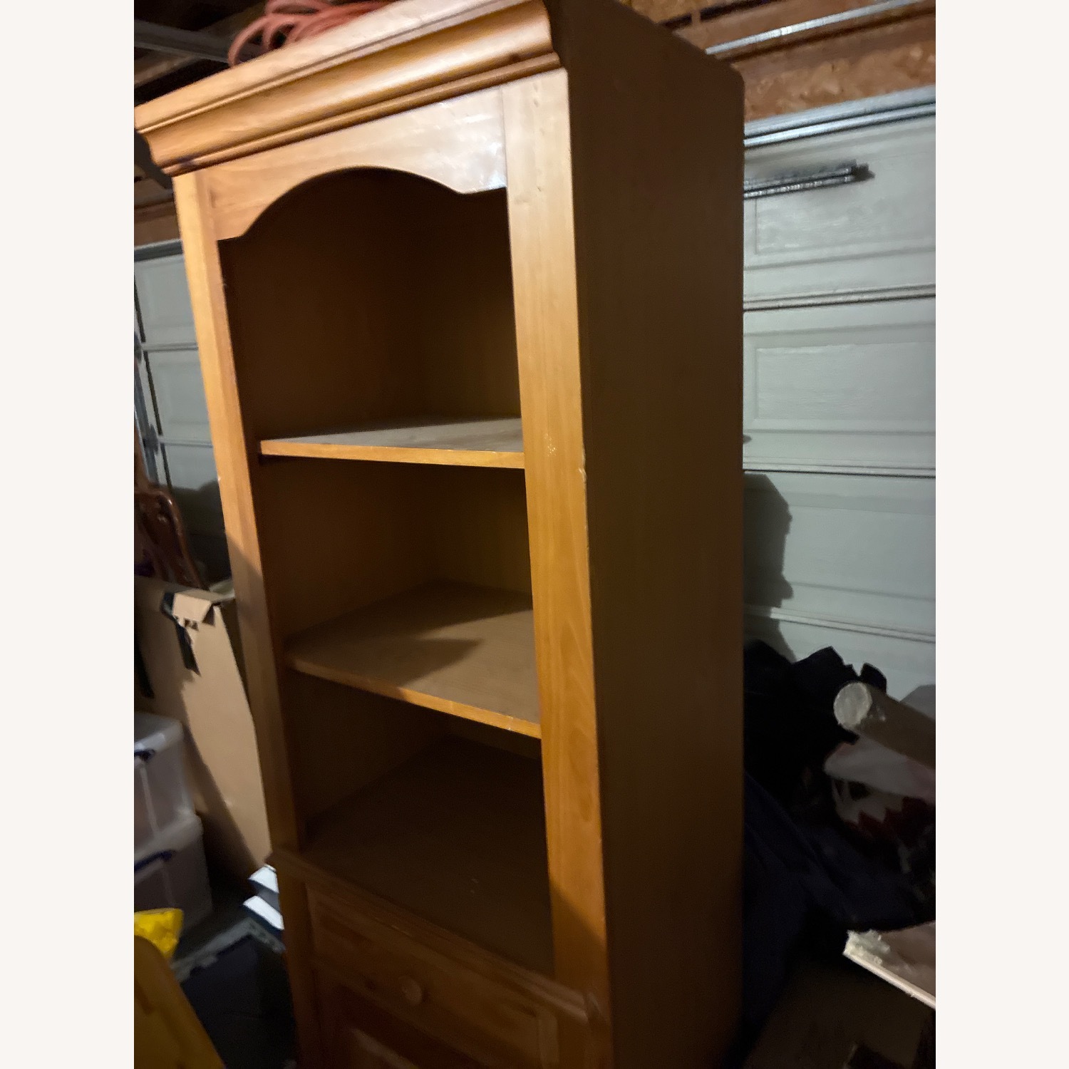 Sears Natural Wood Wall Unit - image-1