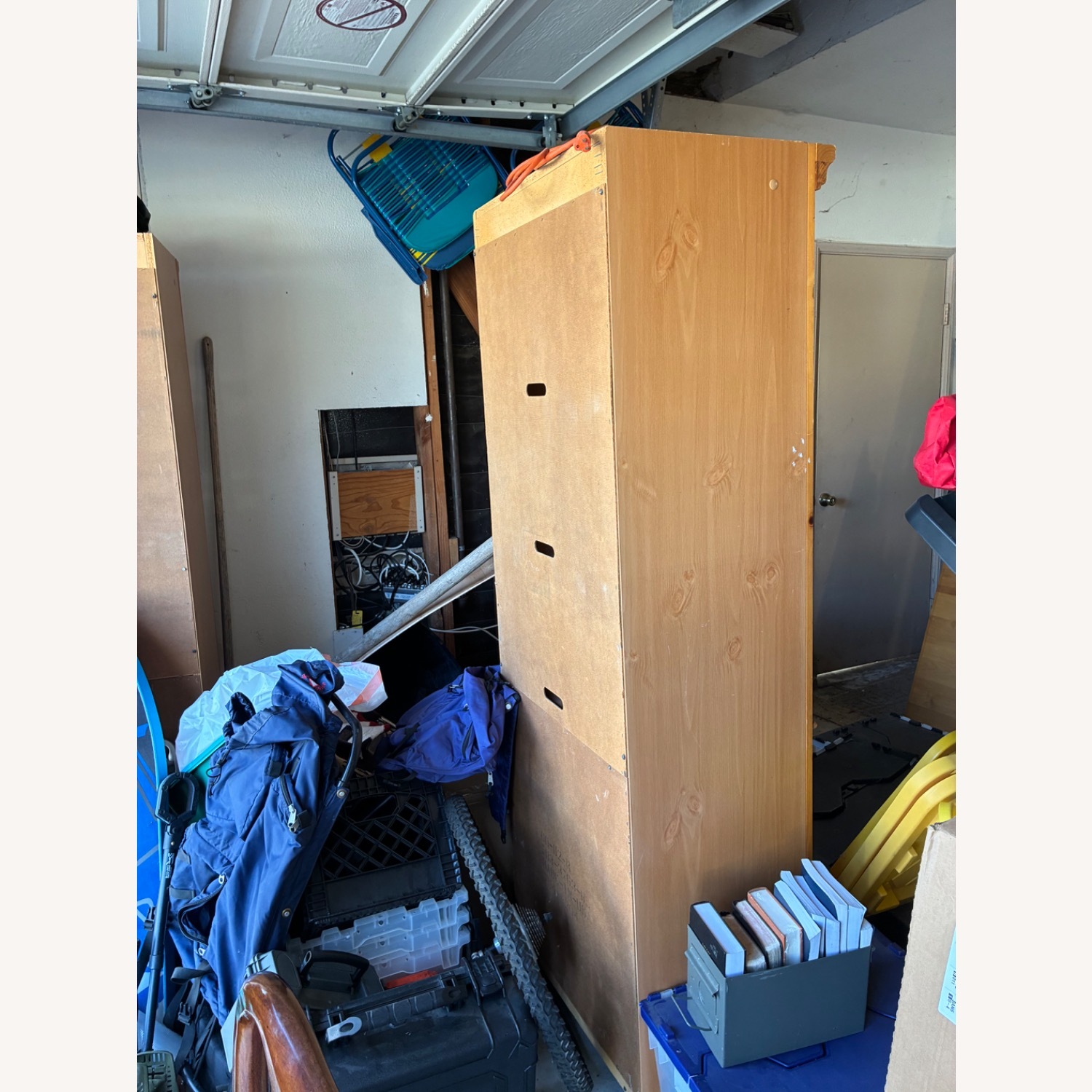 Sears Natural Wood Wall Unit - image-2