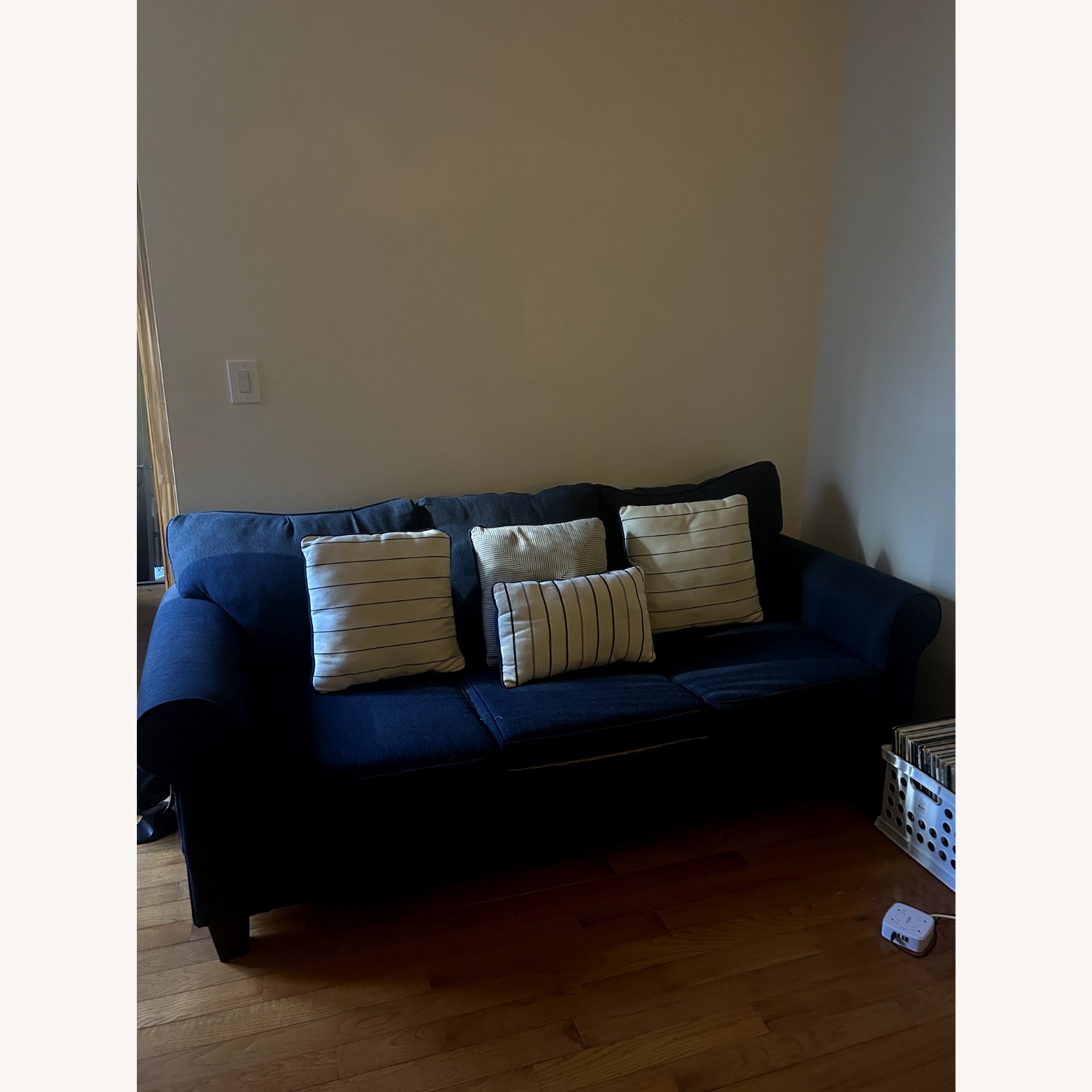 Raymour & Flanigan Navy McKinley Sofa - image-3