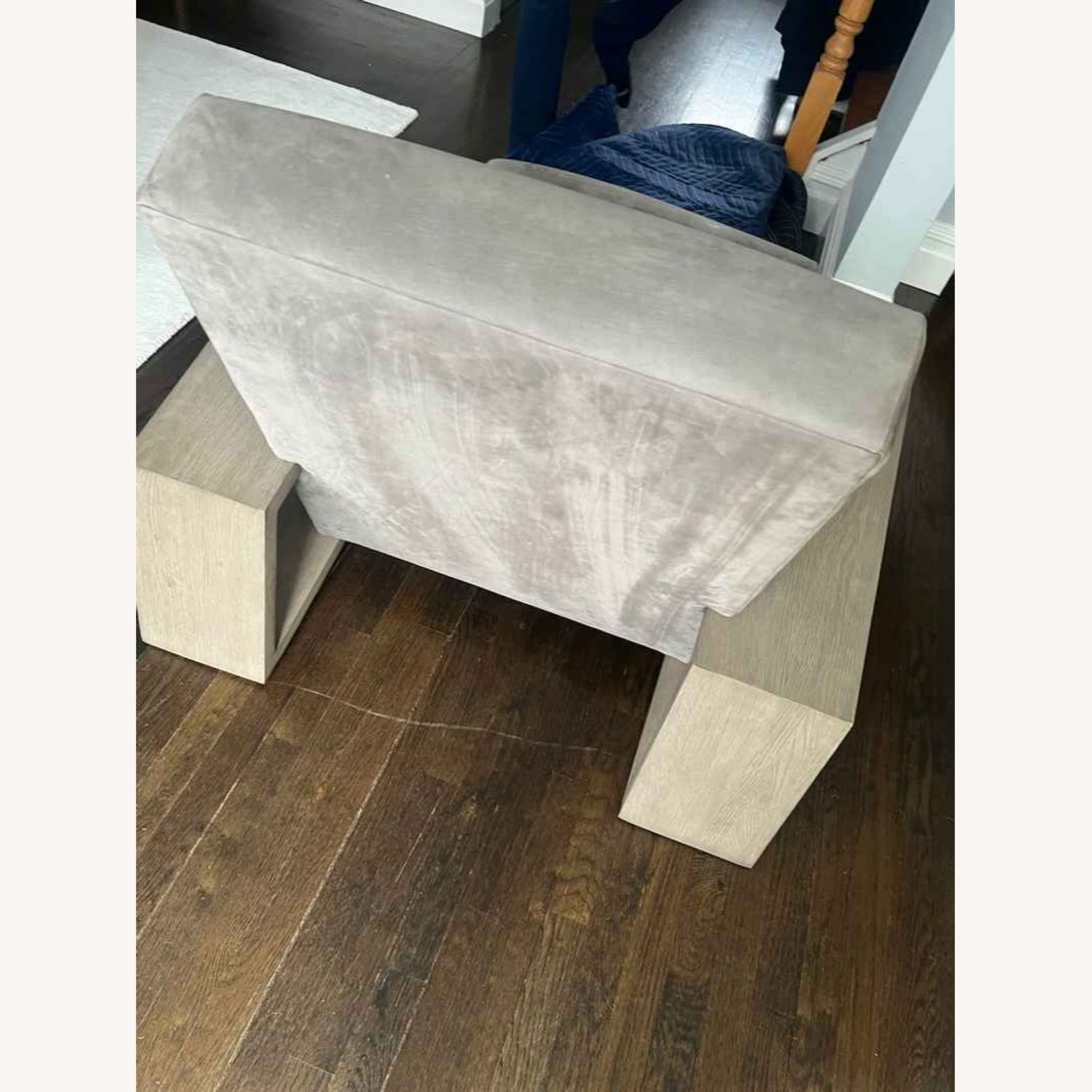 Restoration Hardware Light Gray Accent Chair - image-4