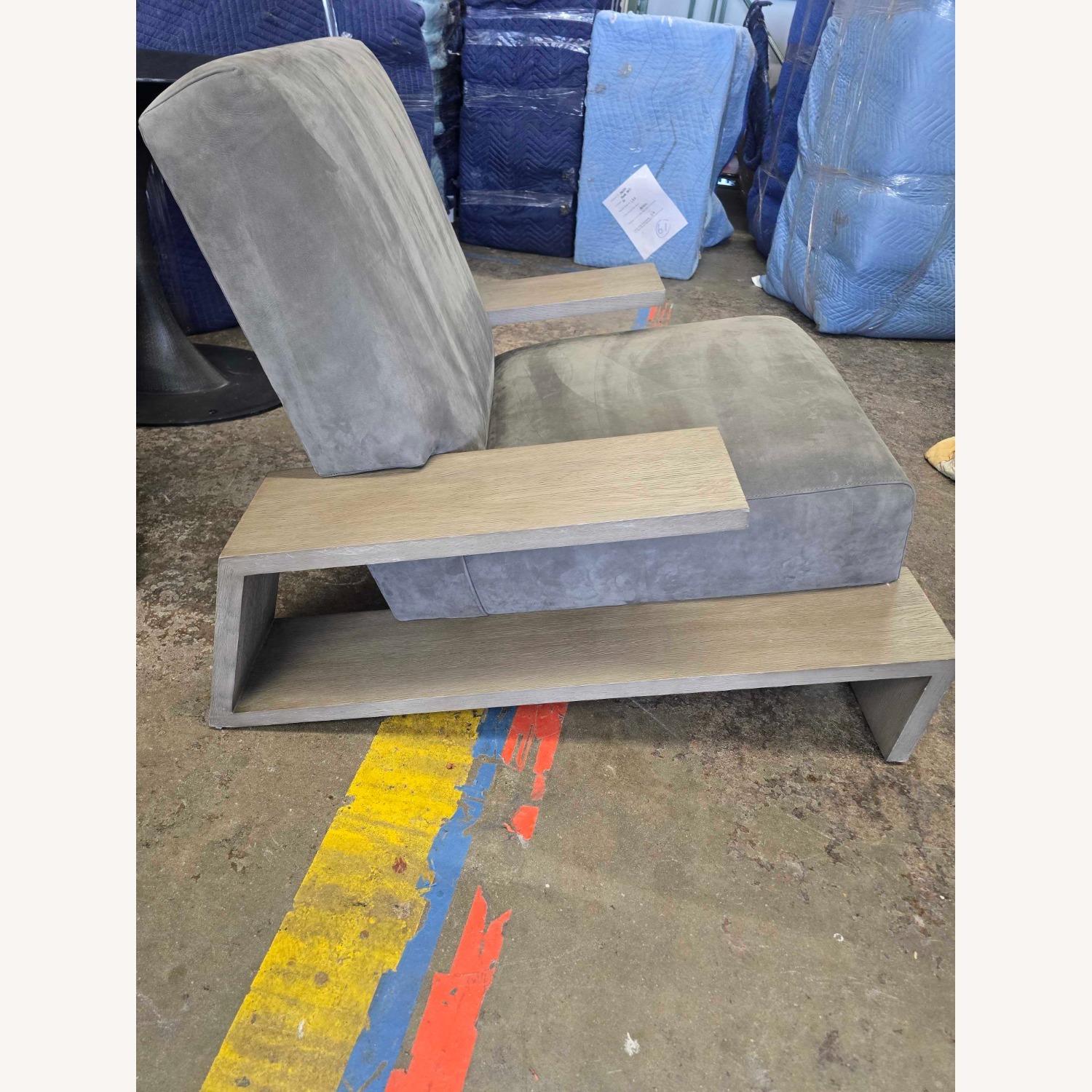 Restoration Hardware Light Gray Accent Chair - image-6