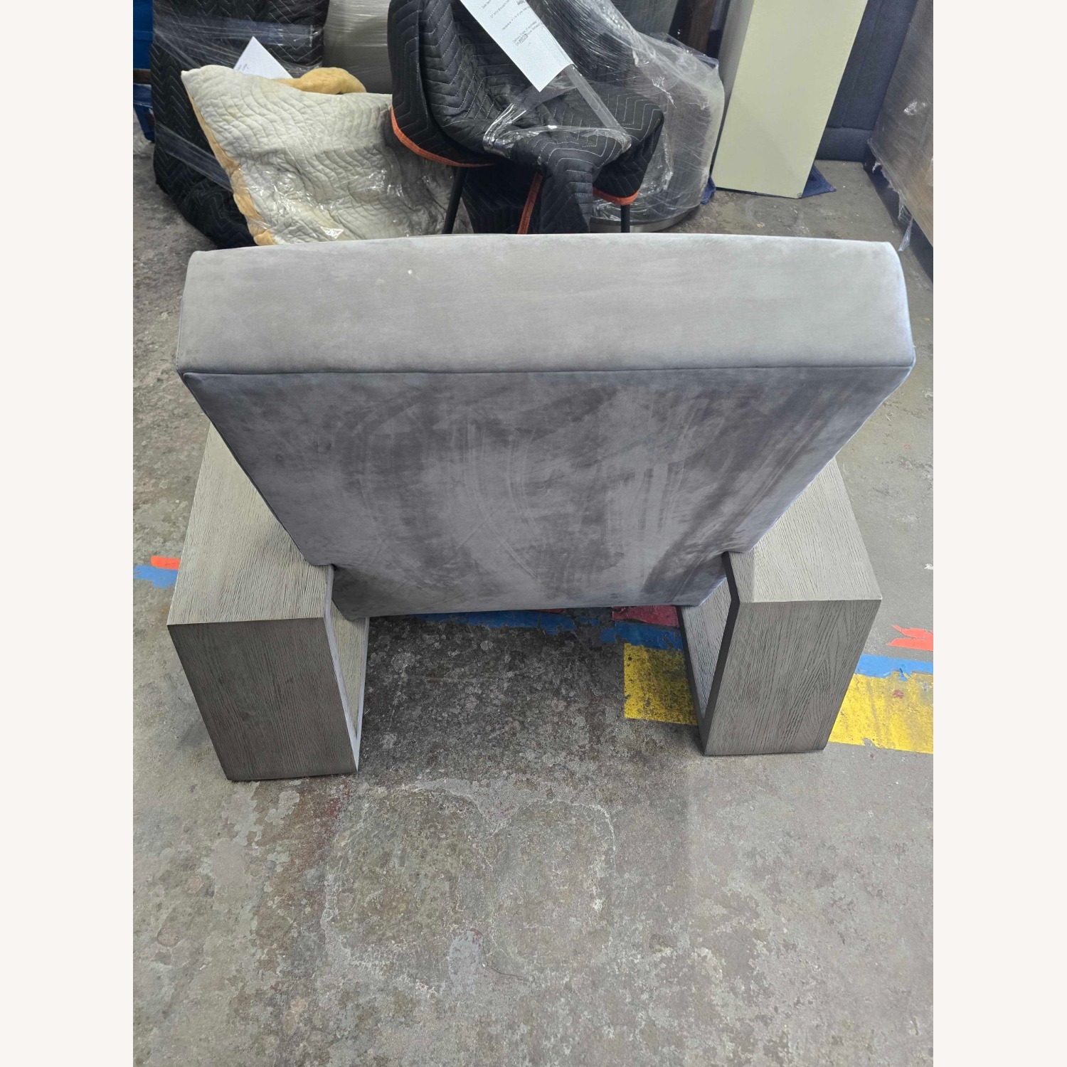 Restoration Hardware Light Gray Accent Chair - image-8