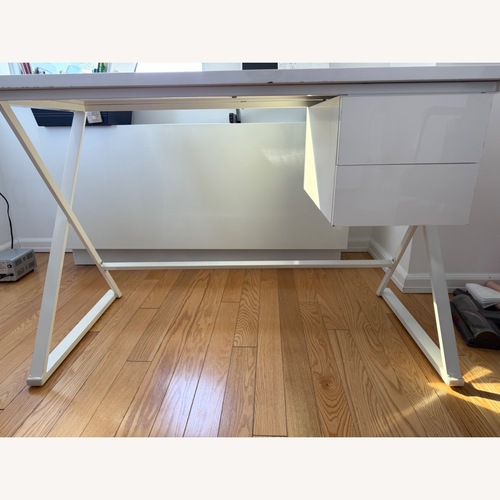 Used Pottery Barn Maddie White Desk for sale on AptDeco