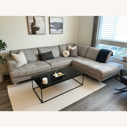 Used HD Buttercup Light Gray Fabric 3+ Piece Sectional for sale on AptDeco
