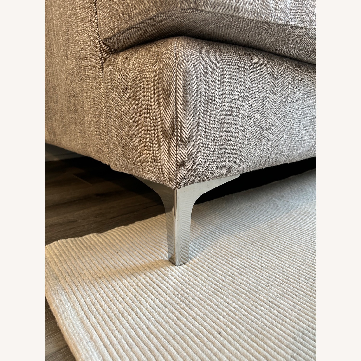 HD Buttercup Light Gray Fabric 3+ Piece Sectional - image-3