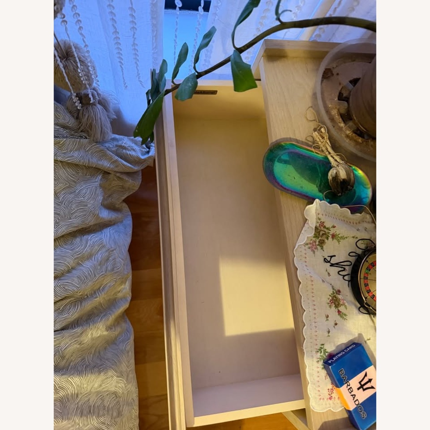 Crate & Barrel Batten Natural Side Tables - image-3