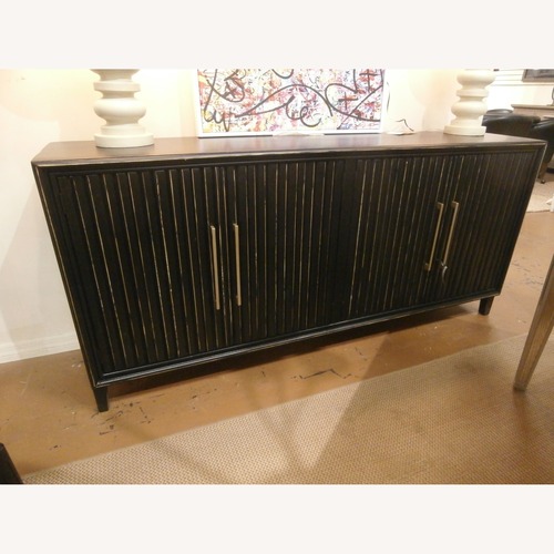 Used Riley Black Wood Sideboard for sale on AptDeco