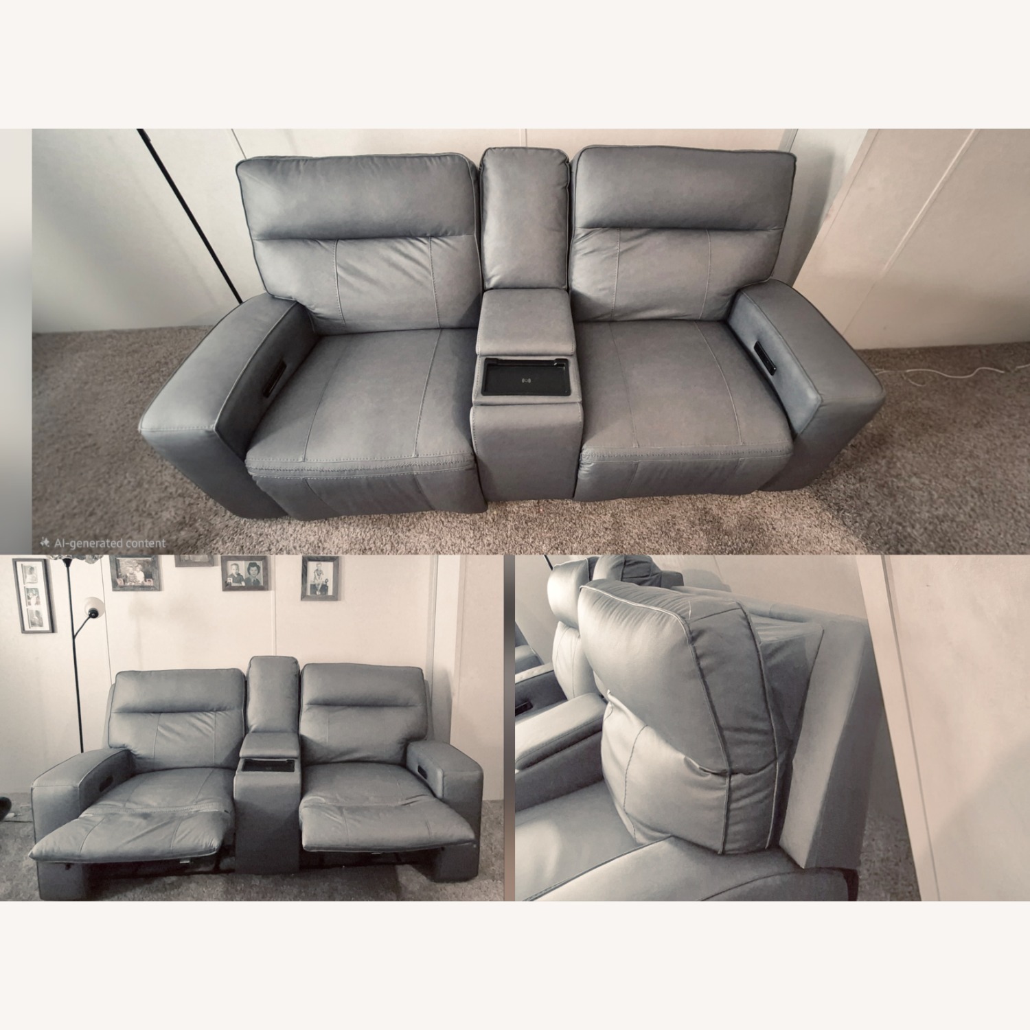 Ranger ll Blue Steel Power Loveseat - image-2