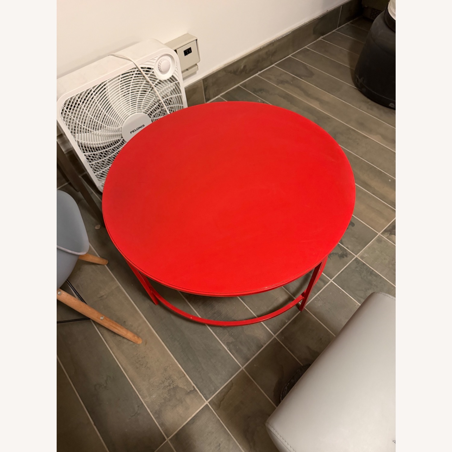 Room & Board Slim Red Metal Coffee Table - image-2