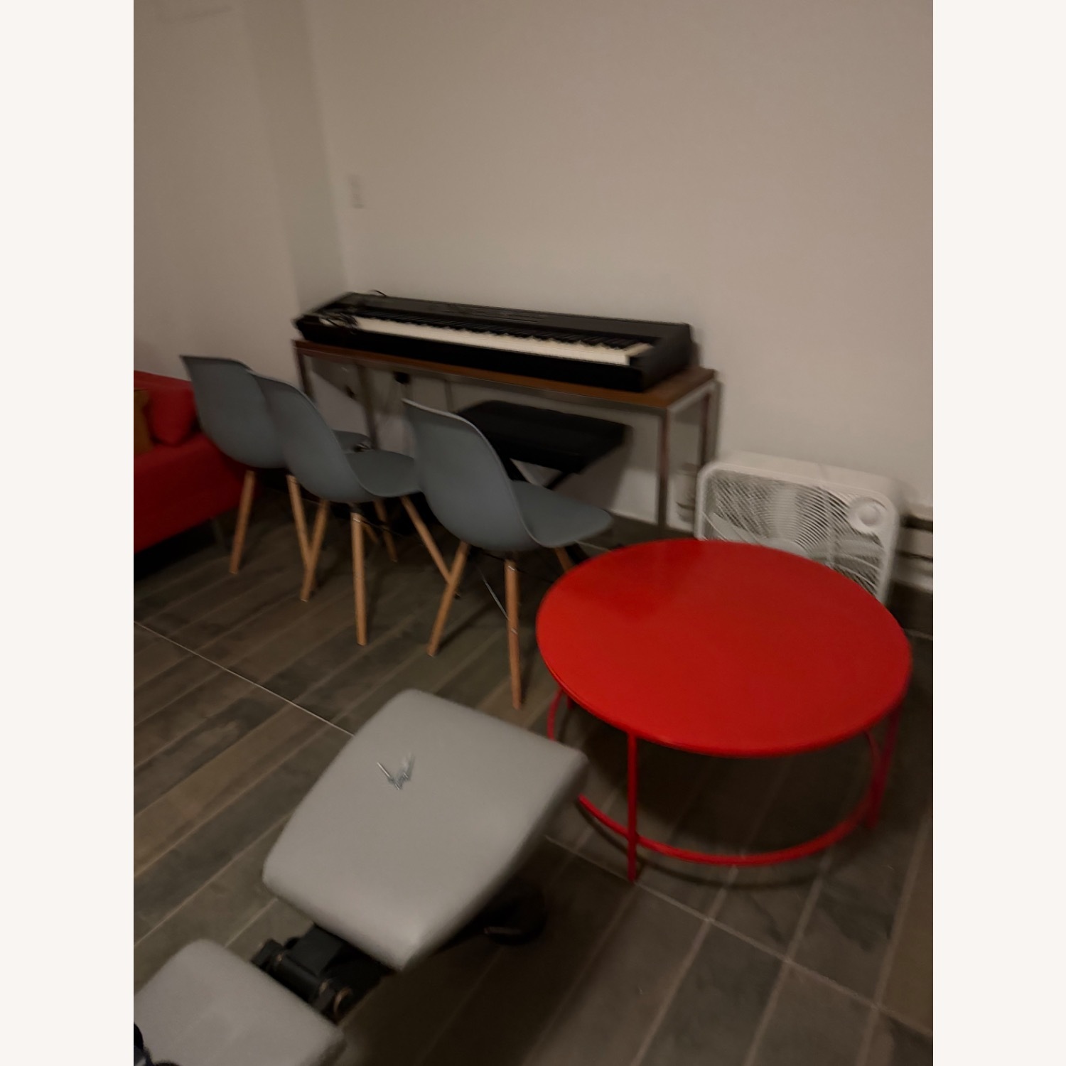 Room & Board Slim Red Metal Coffee Table - image-3