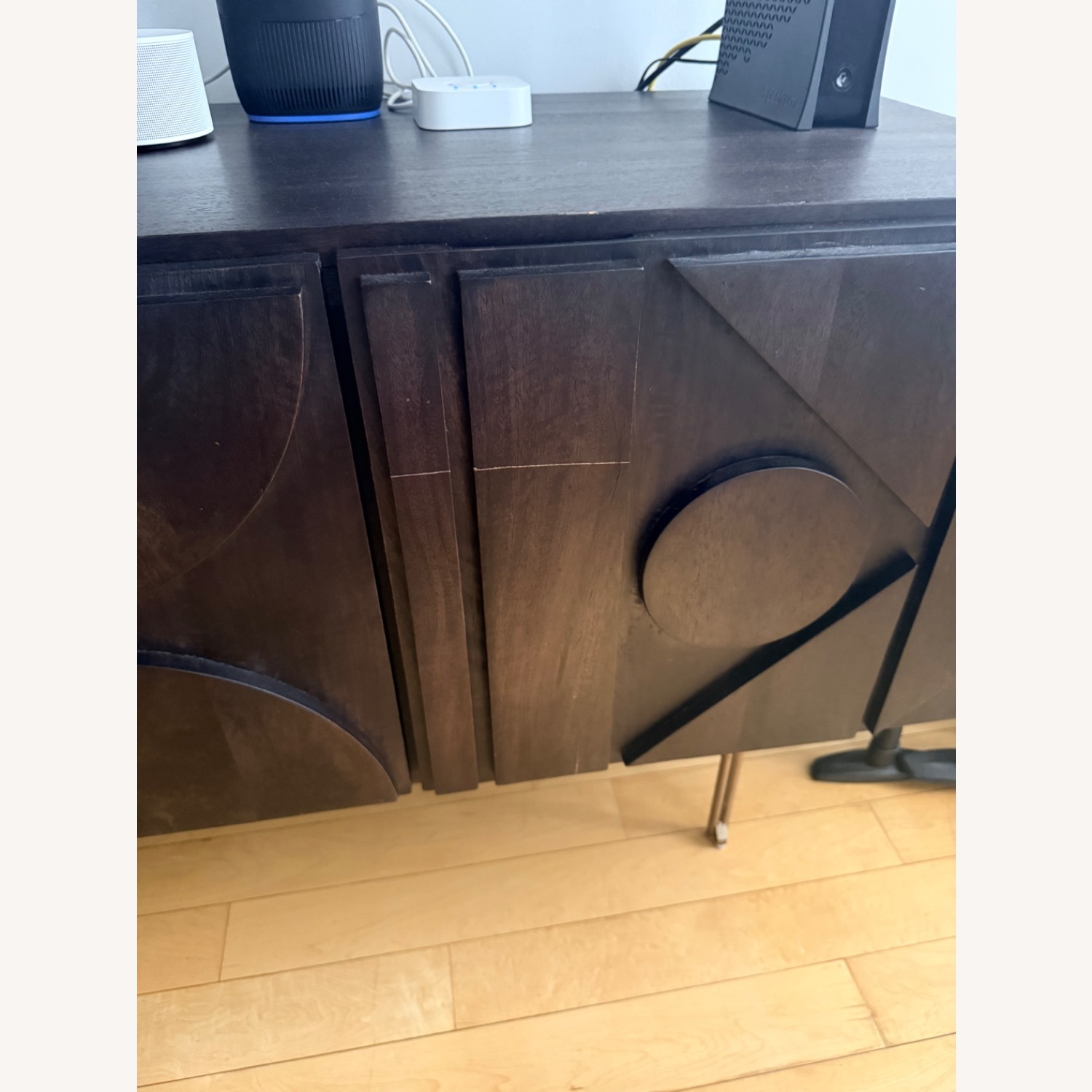 West Elm Dark Brown Pictograph Media Console - image-2