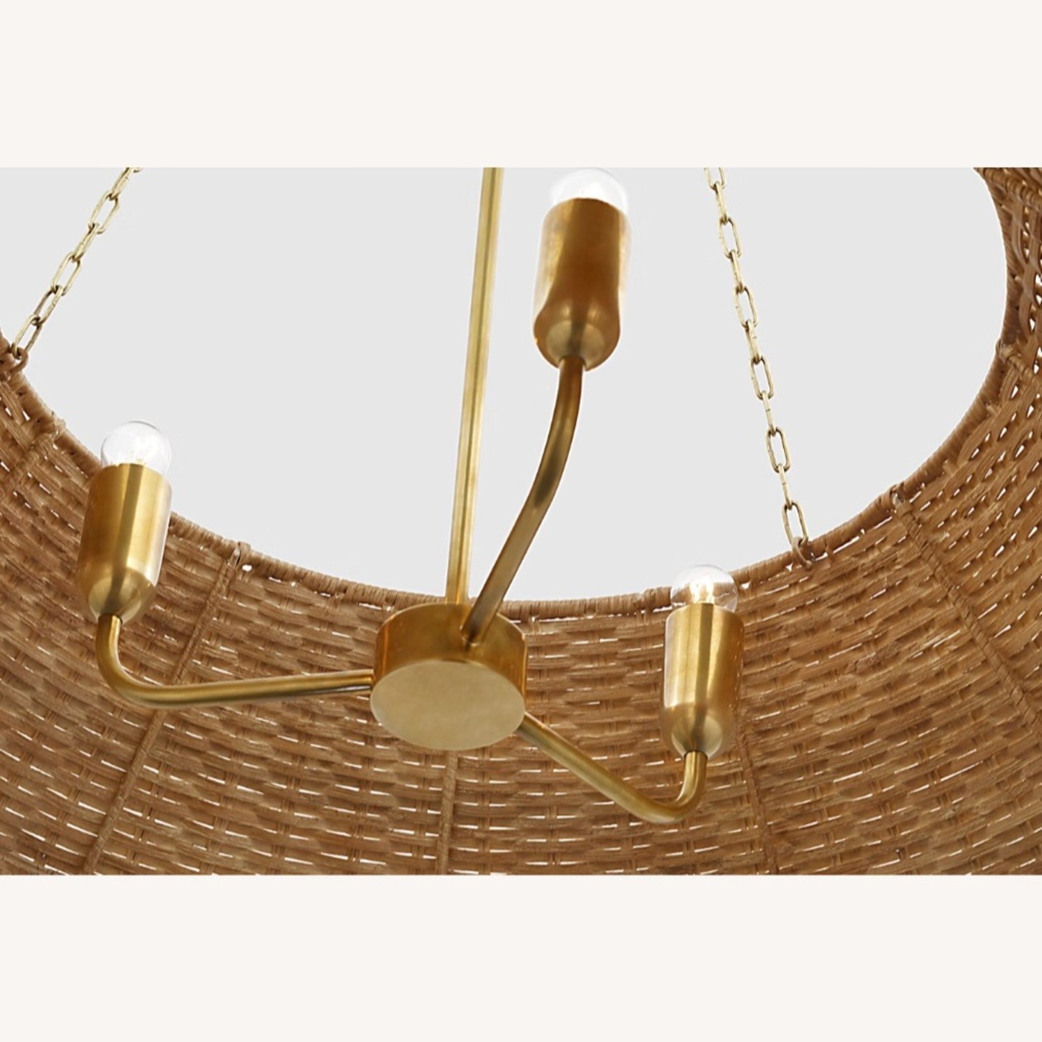 Visual Comfort Woven Hanging Shade Ceiling Light - image-4