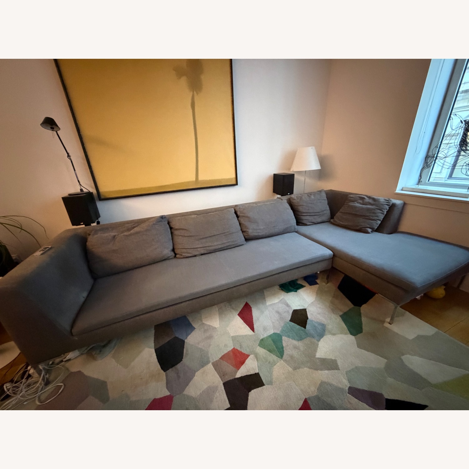 Light Gray 2 Piece Sectional - image-2