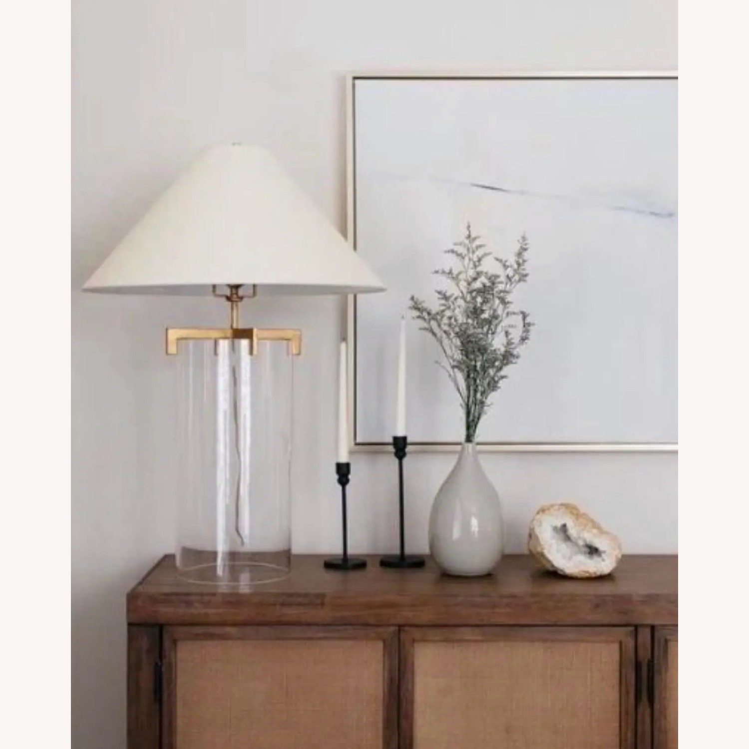 Visual Comfort Crystal/Polished Nickel Table Lamps - image-1