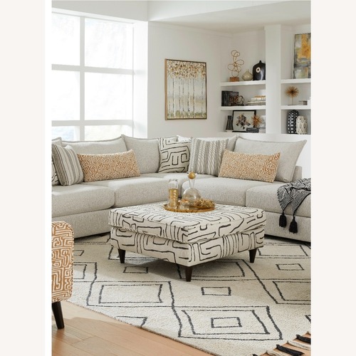 Used Jordan's Furniture Light Gray 3+ Piece Sectional for sale on AptDeco