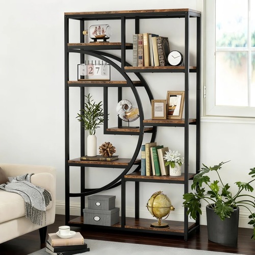 Used Oscer Industrial 5-Tier Etagere Bookcase for sale on AptDeco