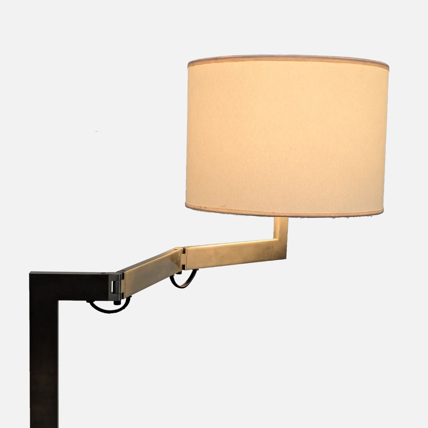 Modern Adjustable Floor Lamp with Fabric Shade - image-7