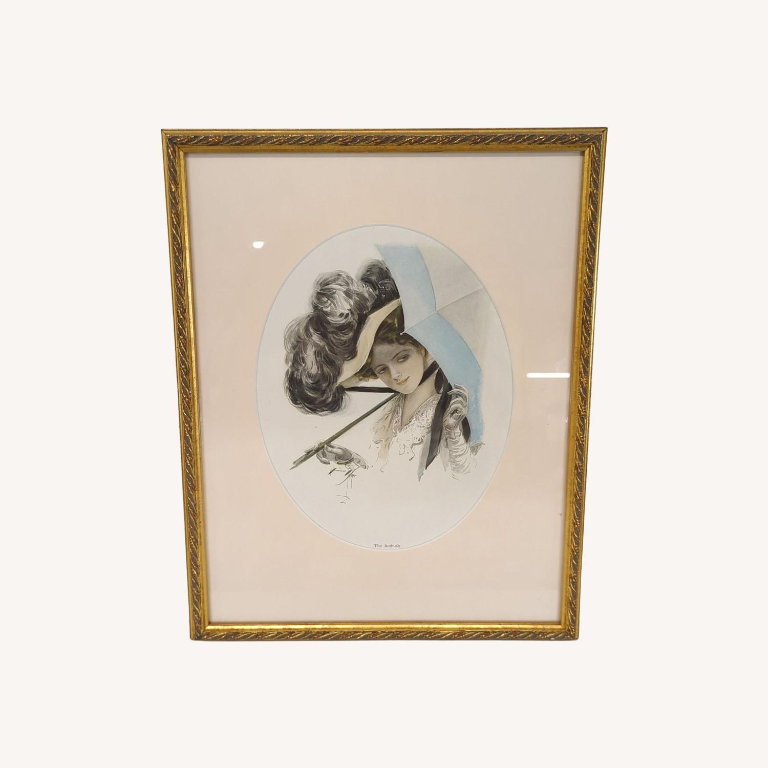 Framed Print "The Ambush" by Harrison Fisher - image-0