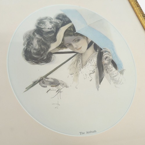 Used Framed Print "The Ambush" by Harrison Fisher for sale on AptDeco