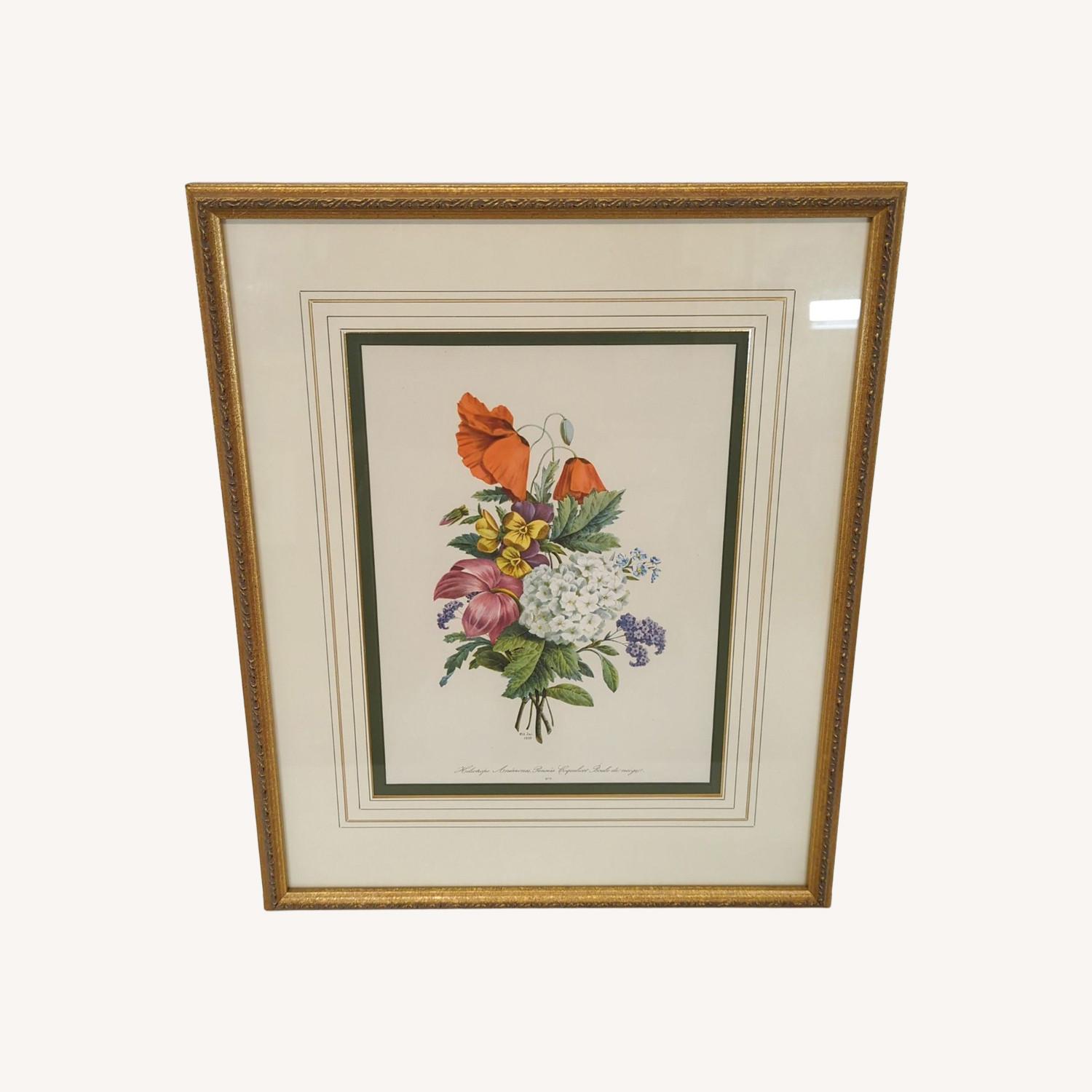Framed Floral Print - ‚Heliotrope Anemones - image-0